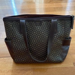 Fossil Zip Tote Purse
